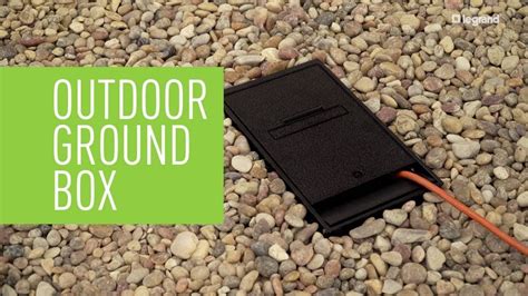 how to ground an outside electrical box|legrand inground receptacle box.